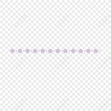 Purple Symmetrical Flower Retro Dividing Linedividing Lineflower