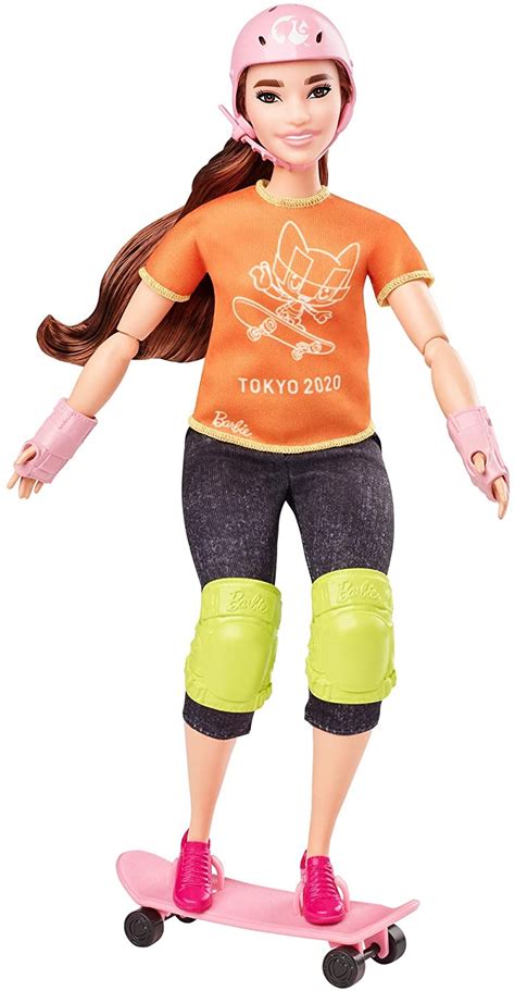Barbie Olympic Games Tokyo 2020 Skateboarder Doll And Accessories