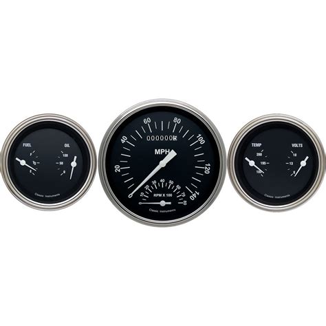 Hot Rod Gauge Set SpeedTach Duals SLF HR SLF