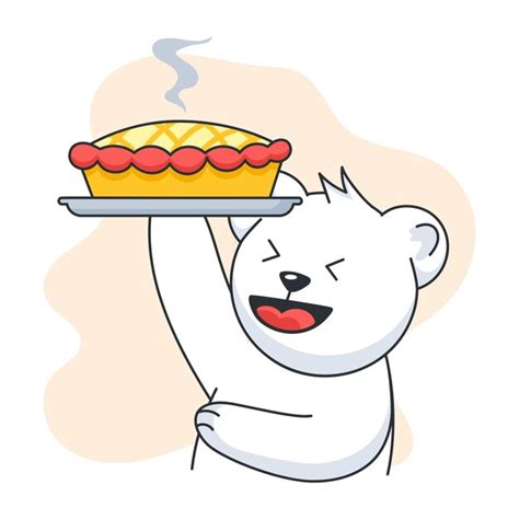 Premium Vector Get A Flat Sticker Of Hot Pie