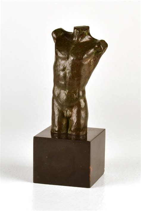 Robert Morrissey Antiques Bronze Torso Of A Nude Male