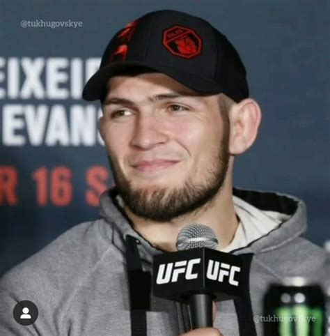 Ufc Lightweight Champion Khabib Nurmagomedov Speaks During The Ufc