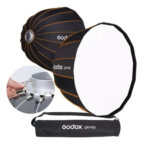 Softbox Parab Lico Godox Qr P Bowens Varetas Engate Rapido