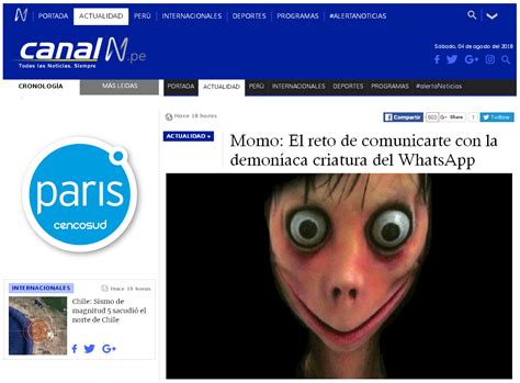 el lado oscuro momo el reto de comunicarte  la demoniaca criatura