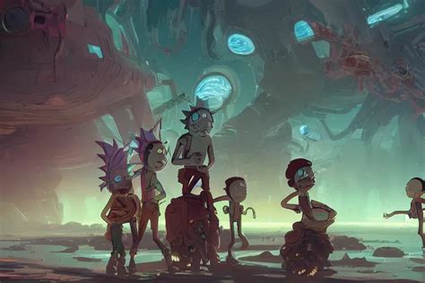 rick and morty, concept art, digital painting, | Stable Diffusion | OpenArt