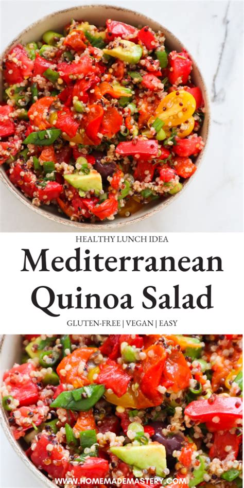 Mediterranean Quinoa Salad Homemade Mastery