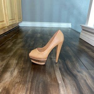 Aldo Shoes Aldo Cognac Tan Nude Platform Pump Heel Size Poshmark