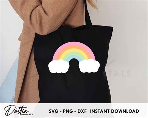 Dottie Digitals Rainbow Svg Png Dxf Gay Pride Cutting File Design Lgbtq Pride Month Rainbow
