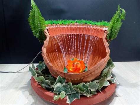 diy waterfall fountain 4
