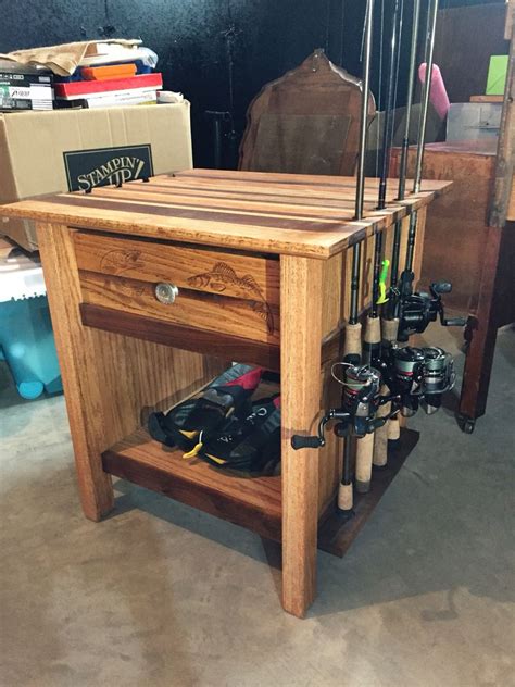 Fishing Rod Storage Cabinet - DIY