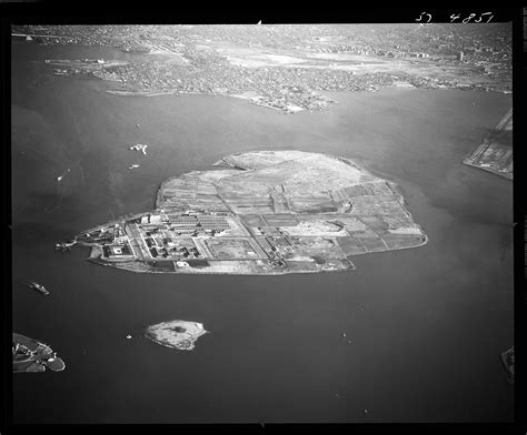 Rikers Island | Aerial view of Rikers Island in the East River in the
