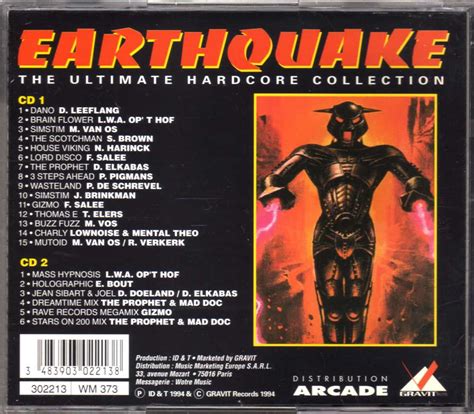Compilation Earthquake The Ultimate Hardcore Collection 2 CD