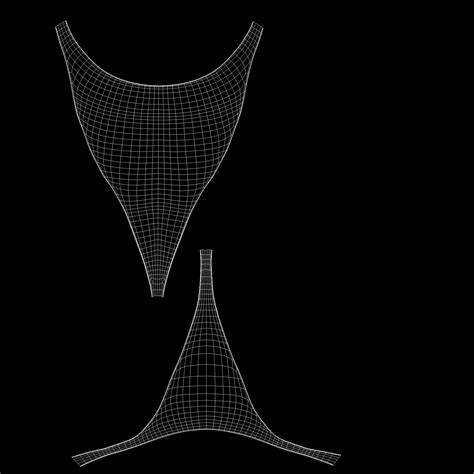 D Model Red Three Piece Strappy Bikini Swim Suit Set VR AR Low Poly CGTrader