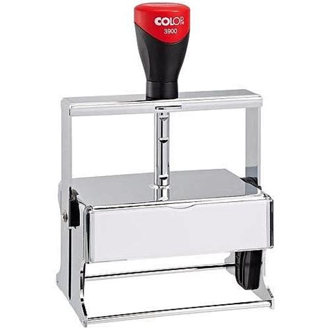 COLOP 3900 Microban Heavy Duty Custom Text Pre-Inked Rubber Stamp Black ...