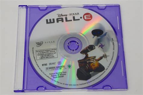 Disney Pixar Wall E DVD 2008 DISC ONLY DVDs Blu Ray Discs