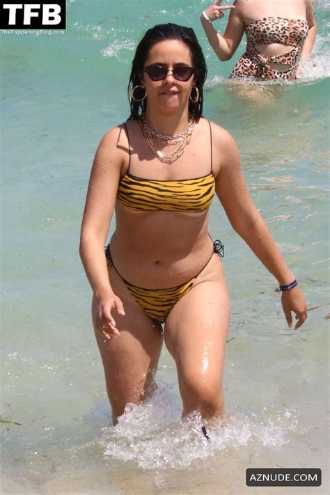 Camila Cabello Sexy Seen Flaunting Her Hot Bikini Body At The Beach In Miami AZNude