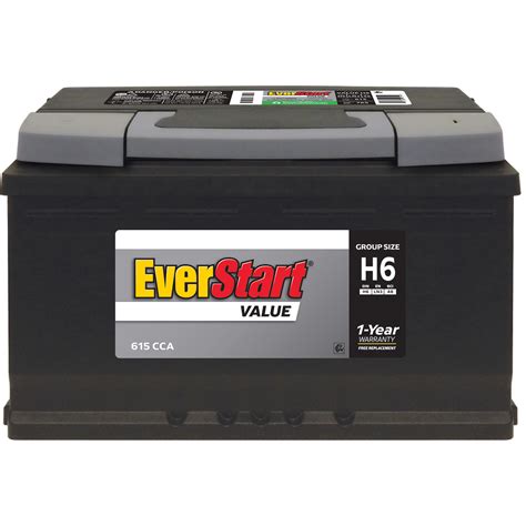 Everstart Value Lead Acid Automotive Battery Group Size H6 Ln3 48