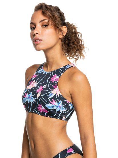 Roxy Active Haut De Bikini Crop Top Pour Femme Roxy