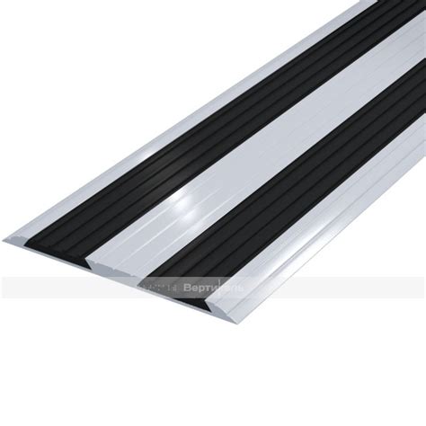 Алюминиевая полоса с резиновой вставкой на ступень AL92-P(CH) Цены ...