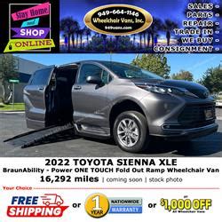 For Sale Used Toyota Sienna Braunability Power One Touch Fold