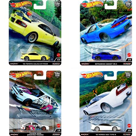 Hot Wheels Premium Mountain Drifters Toyoto AE86 Sprinter Trueno Mitsubishi 3000GT VR4 03