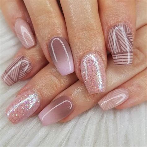 50 Creative Styles For Nude Nails Youll Love In 2020