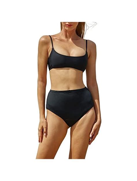 Buy Yafei Period Swimwear Black Menstrual Leakproof Bikini Bottoms