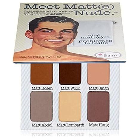 Amazon Thebalm Meet Matt E Nude Eyeshadow Palette Beauty Personal Care