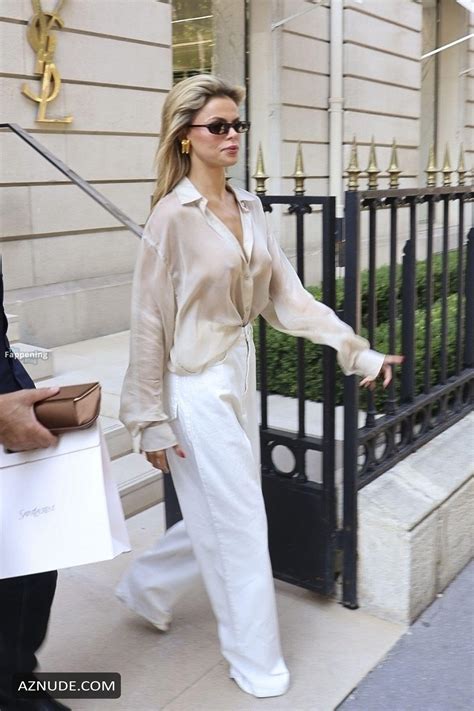 Brooks Nader Sexy Seen Flashing Her Hot Tits As She Exits From Hotel De Crillon In Paris Aznude
