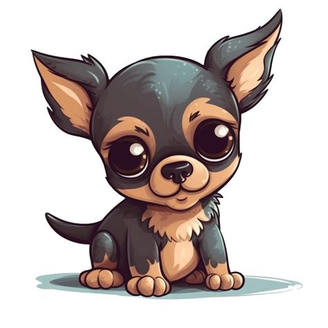 chihuahua cartoon character ai generated  png