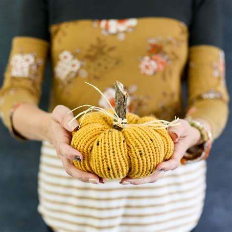 How To Make A Knit Pumpkin Sugar Bee Crafts