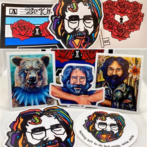 Grateful Dead Sticker Bundle Deals Uvvinyl Bumper Stickers Etsy