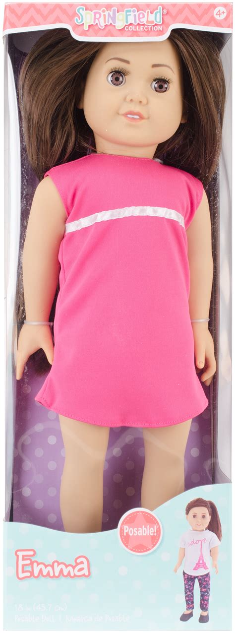 Springfield Collection 18 Inch Brunette Doll Emma Walmart