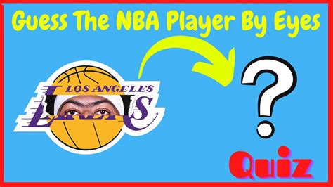 Guess The NBA Player By Eyes NBA Quiz Questions YouTube