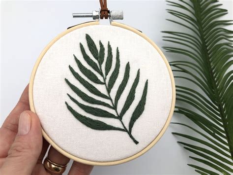 Modern Leaf Embroidery Designs - bmp-city