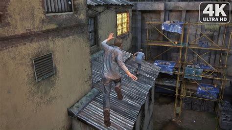 PC Gameplay Prison Escape Scene Uncharted 4: A Thief's End in 4K 60FPS ...
