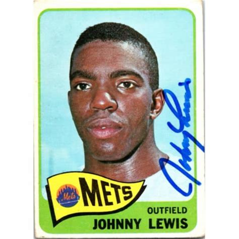 Autograph Warehouse Johnny Lewis Autographed New York Mets