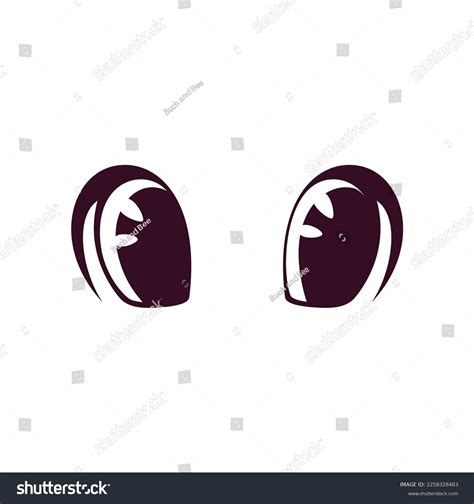 person cartoon eyes depicting surprise happiness stock vector royalty