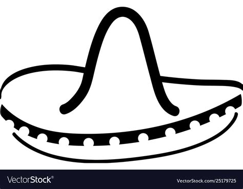 Sombrero Royalty Free Vector Image VectorStock