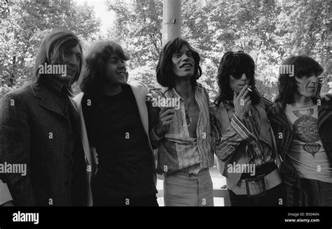 The Rolling Stones Pop Group 1969 Mick Taylor Mick Jagger In Hyde Park