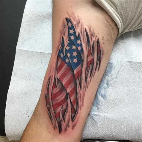 85+ Best Patriotic American Flag Tattoos — I Love USA (2019)