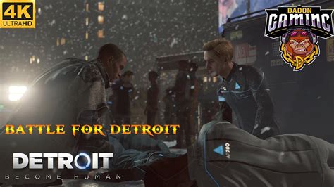 DETROIT BECOME HUMAN (THE BATTLE OF DETROIT) PS5 @4K HDR 60FPS - YouTube