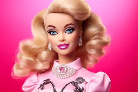 Premium Ai Image A Blonde Doll Adorned In A Beautiful Vibrant Girl S Outfit