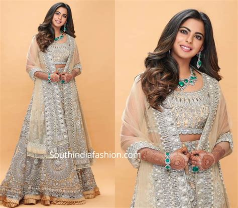 Isha Ambani In Manish Malhotra South India Fashion