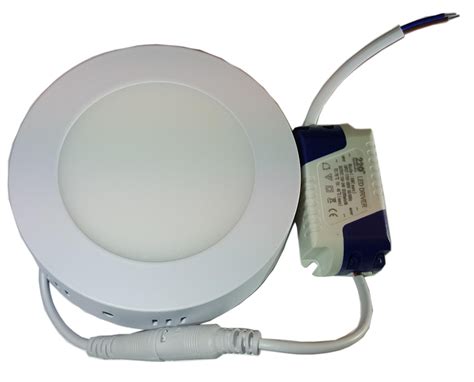 Светильник накладной круглый LED-PANEL- 6 120mm aluminium 420Lm 4100K IP20