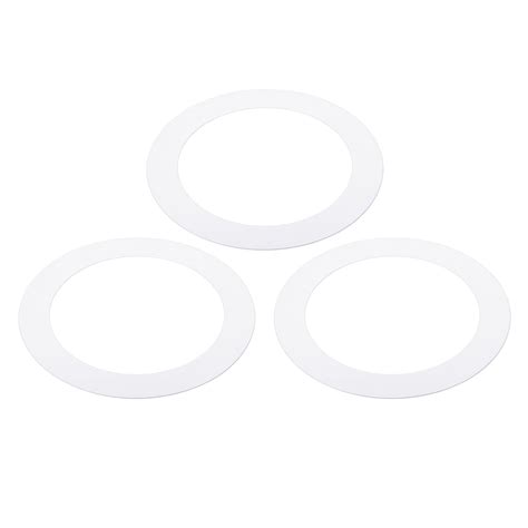 Uxcell Id Od Goof Rings For Recessed Light Gloss White Goof