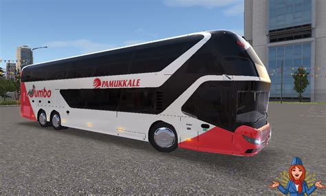 Neoplan Skyliner 2020 Skin Pamukkale JUMBO Bus Simulator Ultimate