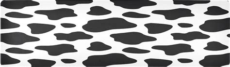 FREEAMG Black White Skin Cow Pot Holders Durability Trivets For Hot Pots And Pans Waterproof