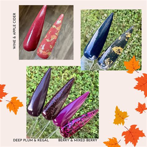 Shades of Autumn Dip Powder Collection, Fall Dip Powder for Nails, Fall