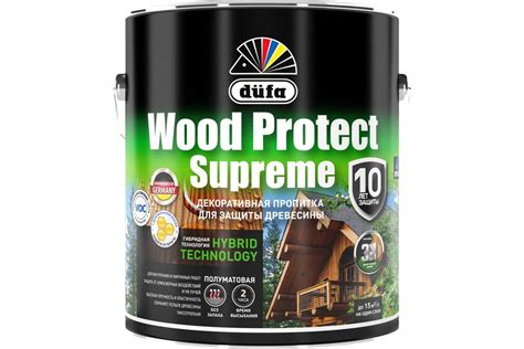 Пропитка Dufa WOOD PROTECT Supreme, орех 2,5 л МП00-008391 - выгодная ...